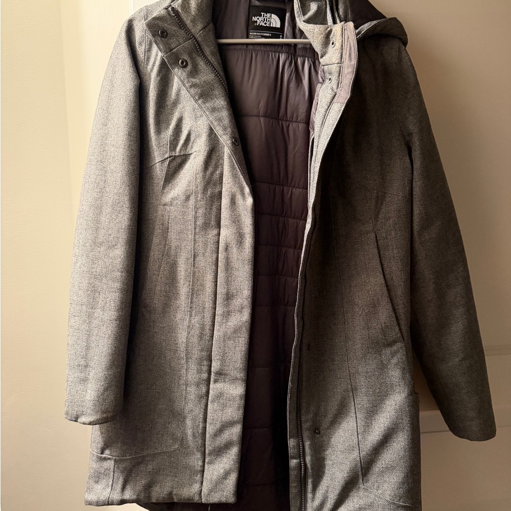 The North Face Heather Gray Quilted-Lined Women's Jacket
